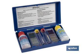Chlorine and pH test kit for swimming pools | Pool maintenance - Cofan