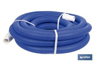 Manguera Autoflotante para Piscina Azul | Con Ø 3,8 cm de diámetro y 12 metros | Con 2 terminales - Cofan
