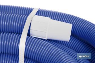 Manguera Autoflotante para Piscina Azul | Con Ø 3,8 cm de diámetro y 12 metros | Con 2 terminales - Cofan