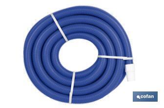 Manguera Autoflotante para Piscina Azul | Con Ø 3,8 cm de diámetro y 12 metros | Con 2 terminales - Cofan