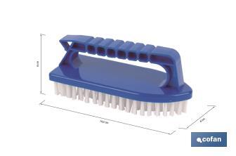 Cepillo de mano para limpiar piscinas | Limpieza eficiente de escalones, juntas y esquinas - Cofan