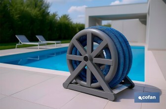 Enrollador de manguera para piscinas | Manguera de 13 metros - Cofan
