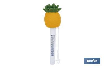 Termómetro Flotante de Piña para Piscinas | Medición Precisa y Diseño Divertido - Cofan
