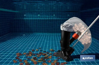 Aspirador de piscina con pértiga de 120 cm | Ideal para una limpieza impecable - Cofan