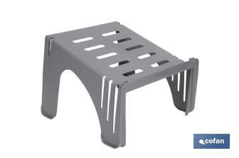 Organizador de zapatos en color gris | Pack de 4 sorportes apilables para maximizar el espacio - Cofan