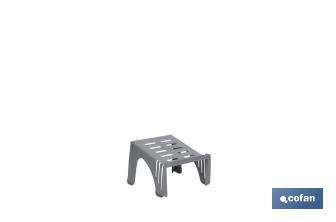 Organizador de zapatos en color gris | Pack de 4 sorportes apilables para maximizar el espacio - Cofan