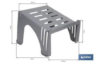 Organizador de zapatos en color gris | Pack de 4 sorportes apilables para maximizar el espacio - Cofan