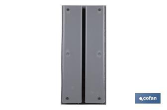 Organizador de cubiertos con separadores para cajón | Cubertero con 7 compartimentos y separadores modulares | Color: gris | Material: polipropileno - Cofan