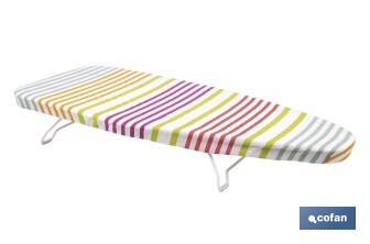 Tabla de planchar de sobremesa | Compacta y ligera | Ideal para viajes y espacios reducidos | Superficie de planchado: 74 x 33 cm - Cofan