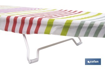 Tabla de planchar de sobremesa | Compacta y ligera | Ideal para viajes y espacios reducidos | Superficie de planchado: 74 x 33 cm - Cofan
