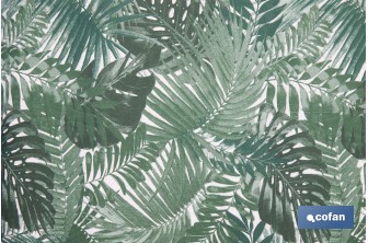 Funda acolchada para tabla de planchar con estampado de ramas verdes | Tamaño universal | Material: 100 % algodón | Refleja el vapor | Medidas: 135 x 53 cm - Cofan