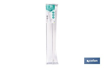Tendedero de pared extensible en aluminio pulido | Medida: 100 cm | 5 Varillas con 5 metros de área de tendido | Ideal para Interiores y Exteriores - Cofan