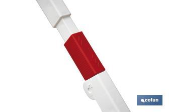 Tendedero de resina blanca con alas | 20 metros de tendido | Resistente a la Intemperie y UV - Cofan