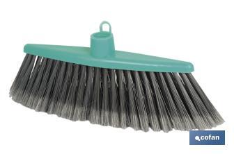 Cepillo de barrer plumado para pequeños espacios | Color: Verde agua - Cofan