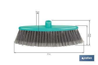 Cepillo de barrer plumado | Color: Verde agua - Cofan