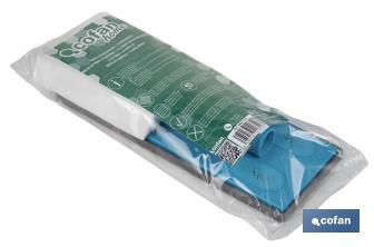 Mopa atrapapolvo con 10 recambios de poliéster | Ideal para todo tipo de suelos - Cofan