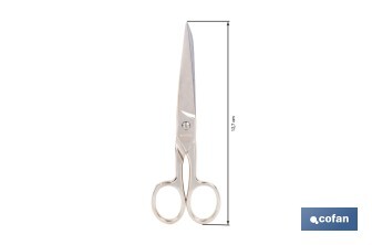 Tijeras de costura profesionales | Hojas de acero al carbono | Precisión y durabilidad en el corte de tejidos | Disponibles en diferentes medidas - Cofan