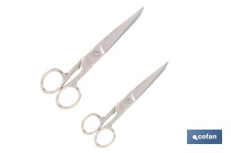 Tijeras de costura profesionales | Hojas de acero al carbono | Precisión y durabilidad en el corte de tejidos | Disponibles en diferentes medidas - Cofan