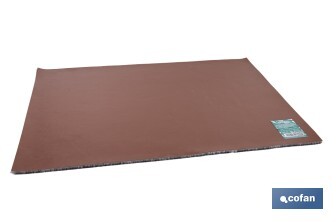 Felpudo de entrada con diseño de hojas en tonos oscuros | Material resistente | Base antideslizante | Adecuado para interior y exterior | Medidas: 50 x 70 cm - Cofan