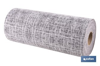 Rollo de alfombra vinílica para interior | Diseño Jaspeado en color gris marengo | Impermeable y de fácil limpieza - Cofan