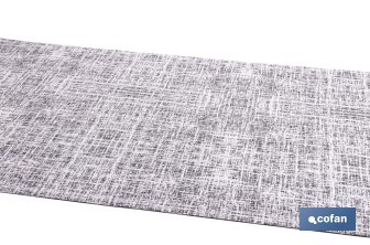 Rollo de alfombra vinílica para interior | Diseño Jaspeado en color gris marengo | Impermeable y de fácil limpieza - Cofan