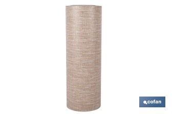 Rollo de alfombra vinílica semirrígida de impresión digital | Estampado jaspeado en beige | Resistente para suelos interiores y exteriores cubiertos - Cofan