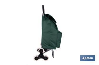 Carro de la compra con 6 ruedas | Diseño plegable | Sube escaleras | Bolsa de 42 litros | Bolsillo para congelados | Disponible en varios colores - Cofan
