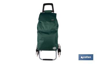 Carro de la compra con 6 ruedas | Diseño plegable | Sube escaleras | Bolsa de 42 litros | Bolsillo para congelados | Disponible en varios colores - Cofan