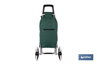 Carro de la compra con 6 ruedas | Diseño plegable | Sube escaleras | Bolsa de 42 litros | Bolsillo para congelados | Disponible en varios colores - Cofan