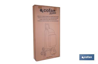 Carro de la compra con 6 ruedas | Diseño plegable | Sube escaleras | Bolsa de 42 litros | Bolsillo para congelados | Disponible en varios colores - Cofan
