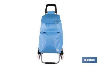 Carro de la compra con 6 ruedas | Diseño plegable | Sube escaleras | Bolsa de 42 litros | Bolsillo para congelados | Disponible en varios colores - Cofan