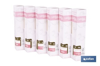 Ambientador de varillas | Aroma a fresas y nata | Difusor con varillas de ratán - Cofan