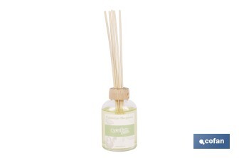 Ambientador de varillas | Aroma a bergamota calabrese | Difusor con varillas de ratán - Cofan