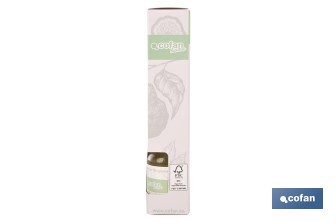 Ambientador de varillas | Aroma a bergamota calabrese | Difusor con varillas de ratán - Cofan