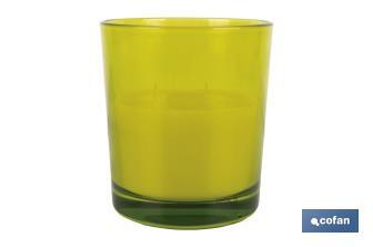 Velas Aromáticas de Citronela en Vasos de Colores | Protección Duradera durante 30 horas - Cofan