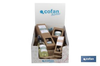 Set de ambientadores con fragancia a Cedro | Kit de 3 ambientadores para el hogar y 1 para el coche - Cofan