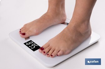 Báscula de baño digital inteligente | Análisis corporal completo | Báscula con Bluetooth y aplicación móvil | Pilas incluidas - Cofan