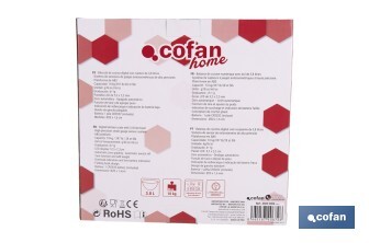 Báscula de cocina digital con cuenco transparente de 3,8 litros | Color: Gris | Alta precisión y diseño compacto - Cofan