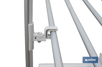 Tendedero eléctrico de torre | 4 ruedas con freno | 300 W de potencia | Tendedero portátil con secado rápido - Cofan