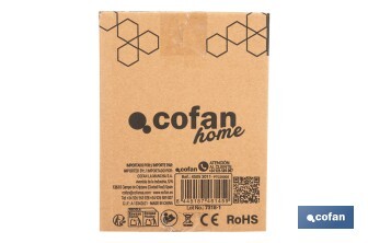 Calefactor cerámico industrial | Potencia: 2000 W | Diseño portátil | Termostato ajustable | Protección térmica - Cofan