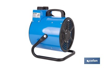 Calefactor industrial | Potencia: 3000 W | Función ventilador | Termostato ajustable | Protección IP24 - Cofan