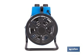 Calefactor industrial | Potencia: 3000 W | Función ventilador | Termostato ajustable | Protección IP24 - Cofan