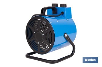 Calefactor industrial | Potencia: 3000 W | Función ventilador | Termostato ajustable | Protección IP24 - Cofan