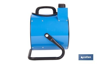 Calefactor industrial | Potencia: 3000 W | Función ventilador | Termostato ajustable | Protección IP24 - Cofan