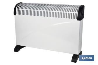 Convector con termostato regulable | Potencia: 750 / 1250 / 2000 W - Cofan