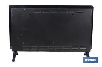 Convector de panel de vidrio con pantalla LED | Potencia: 2000 W - Cofan