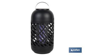 Lámpara LED antiinsectos | Potencia: 5 W | Descarga Eléctrica: 800-1000 V  | Área: 60 m² | Protégete contra los insectos - Cofan