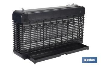 Lámpara LED antiinsectos con enchufe| Potencia: 13 W | Descarga Eléctrica: 4000 V | Área: 200 m² | Protégete contra los insectos - Cofan