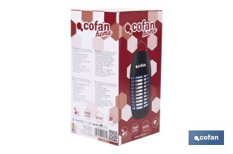 Lámpara LED antiinsectos recargable por USB | Interior y exterior | Cobertura 80 m² | Resistente al agua IPX4 | Luz UV de alta potencia | Ideal para camping, barbacoa y jardín - Cofan