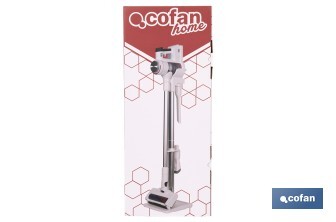 Aspiradora sin cable con base de carga | Potencia de succión: 180 AW | Potencia ciclónica: 32 kPa | 4 velocidades | Filtro HEPA lavable | Batería de litio 25,9 V | Color: blanco - Cofan